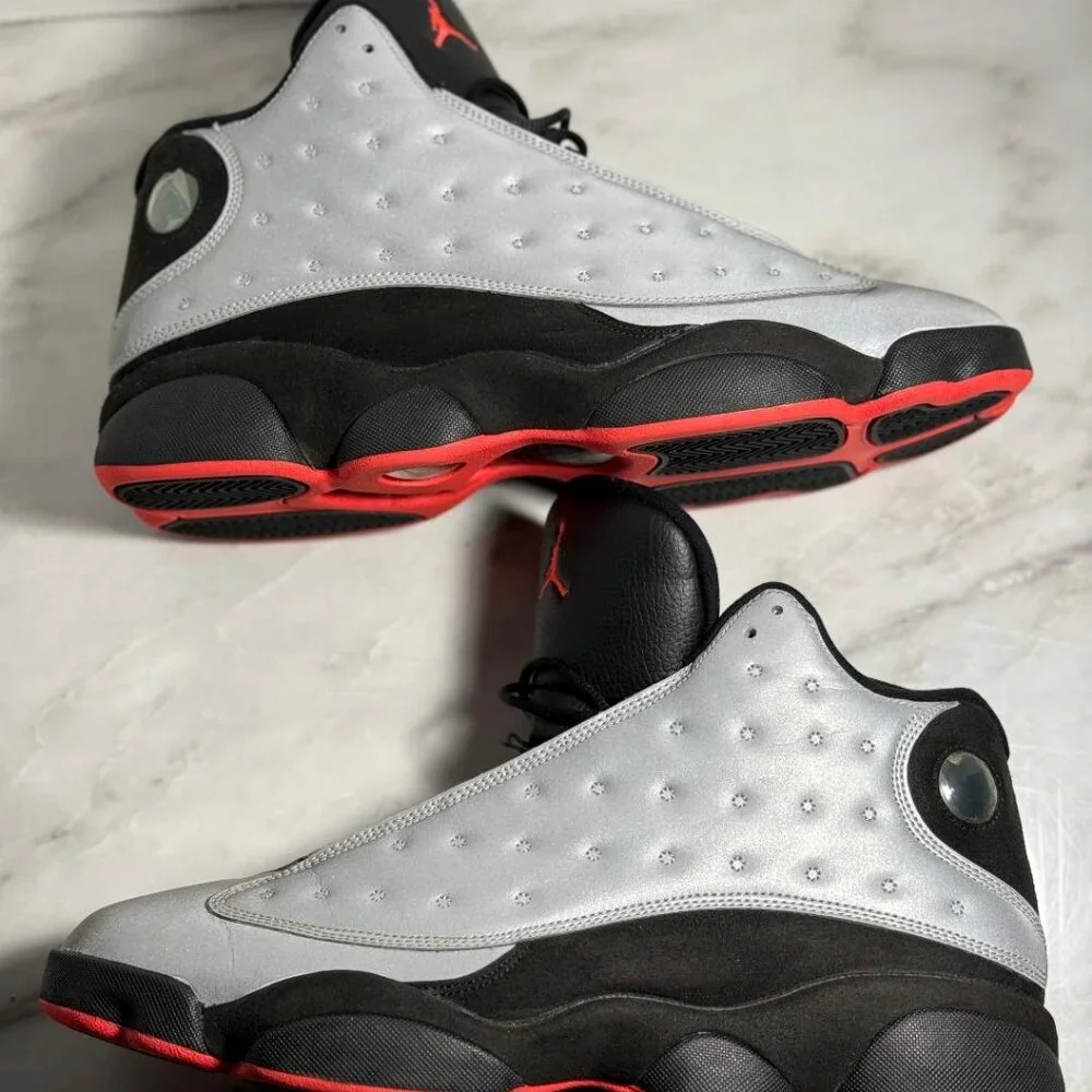 Jordan 13 Reflective Silver Great Condition non-og box sz: 12 - Picture 5 of 10